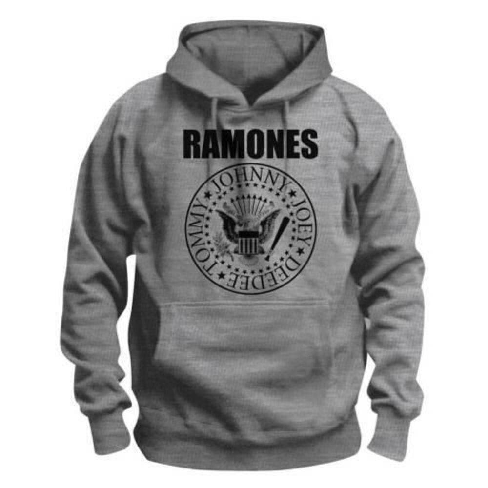 Ramones Unisex Adult Presidential Seal Hoodie / Gray